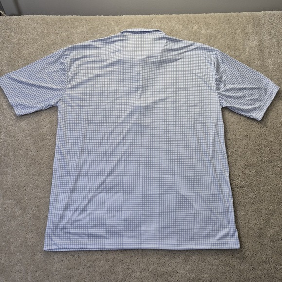 Collars and Co Dress Collar Polo Shirt Mens 4XL White Blue Performance Golf New - Picture 9 of 9